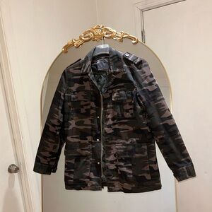 Zara Men’s Camouflage Army Green Jacket Coat NWT